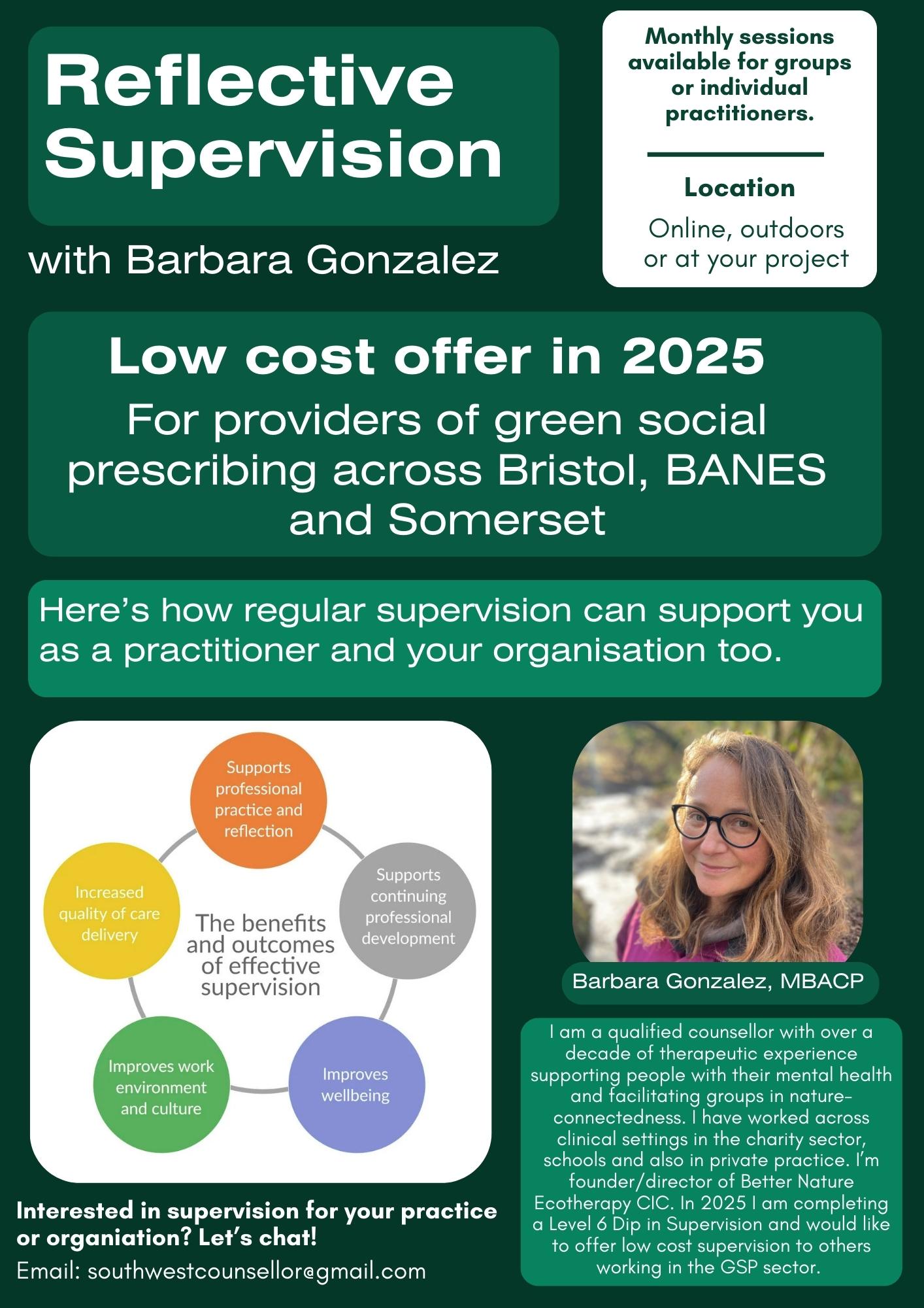 Barbara Gonzalez: Low cost supervision for nature-based mental health facilitators